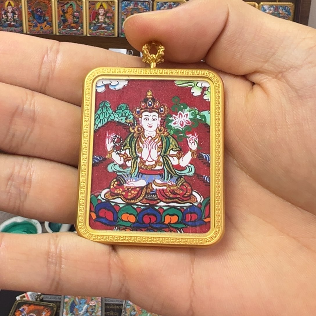 吊坠红糖粗矿砂四臂老师