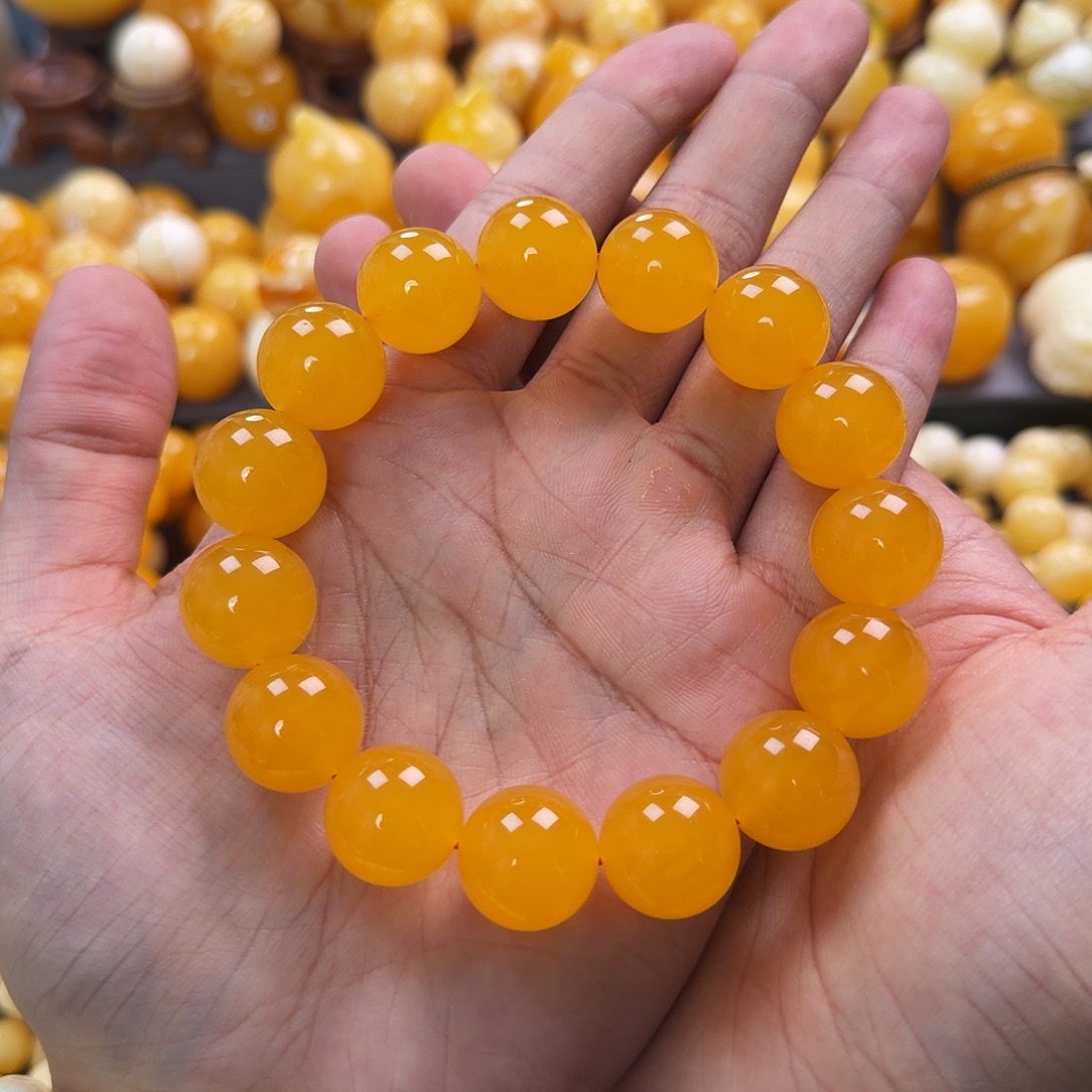 琥珀未镶嵌珠宝奇石16mm同料