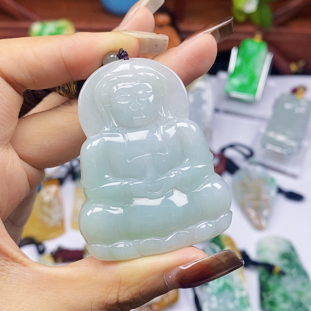 颈饰未镶嵌翡翠天然翡翠A货