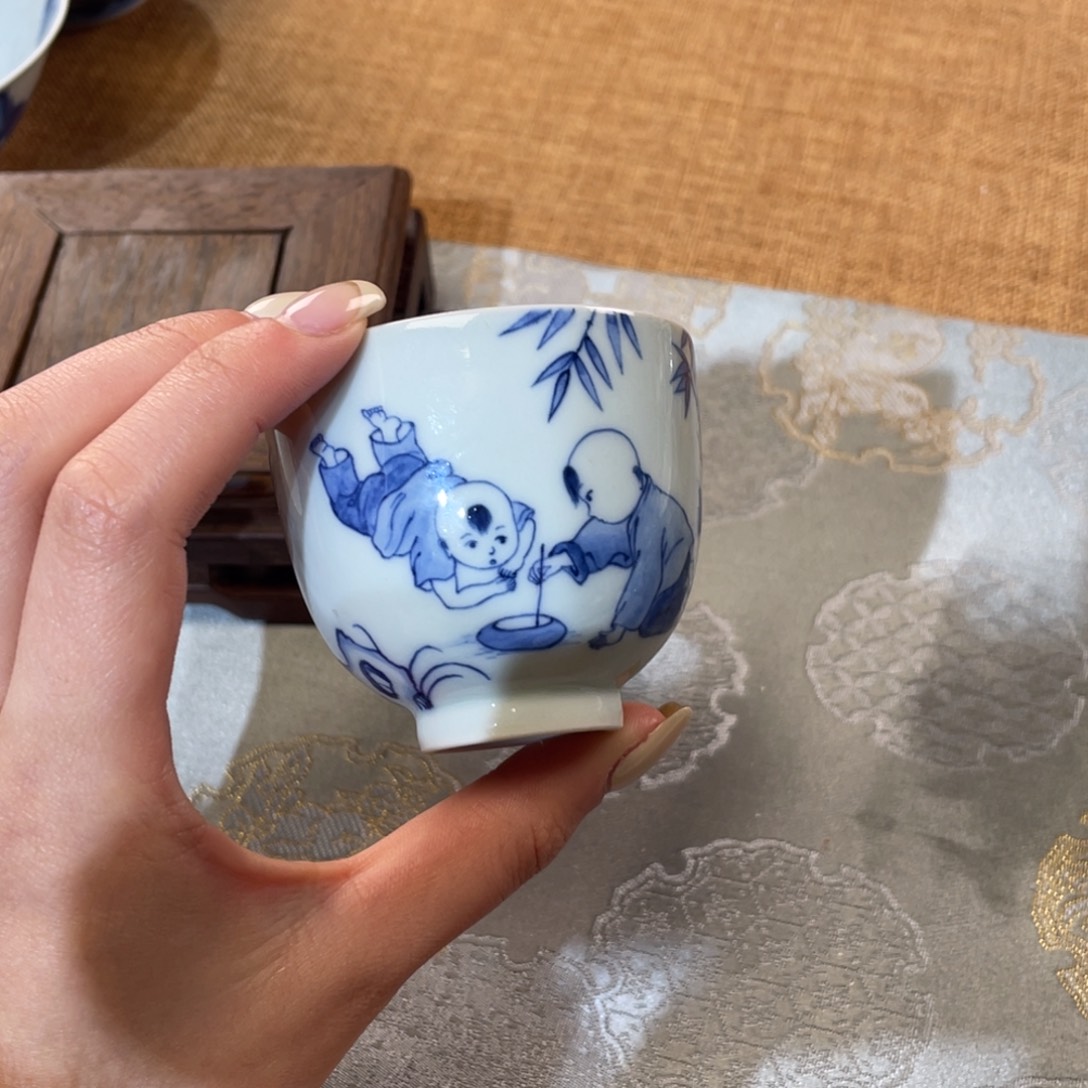 景德镇莹焰堂童子小杯