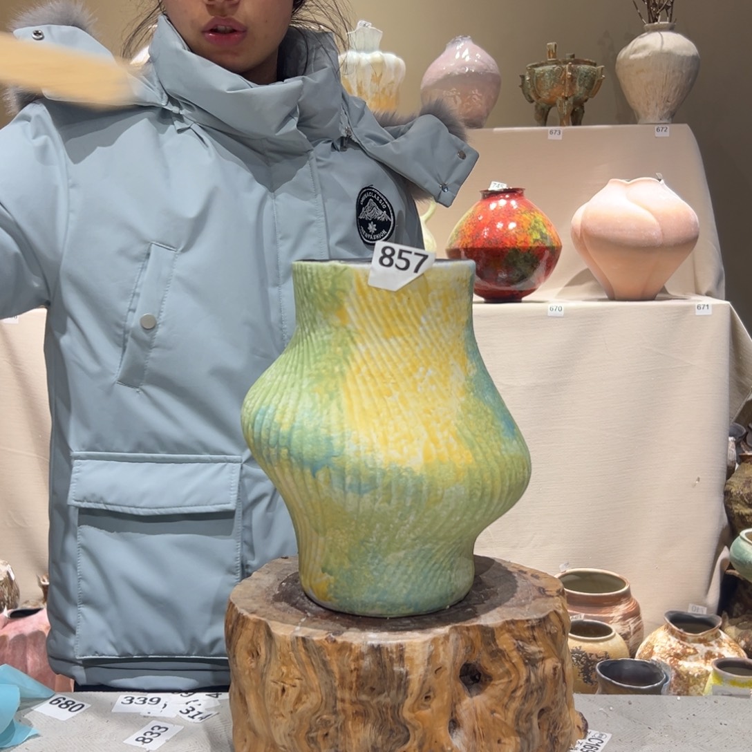 景德镇高温陶瓷花瓶摆件857花瓶摆件