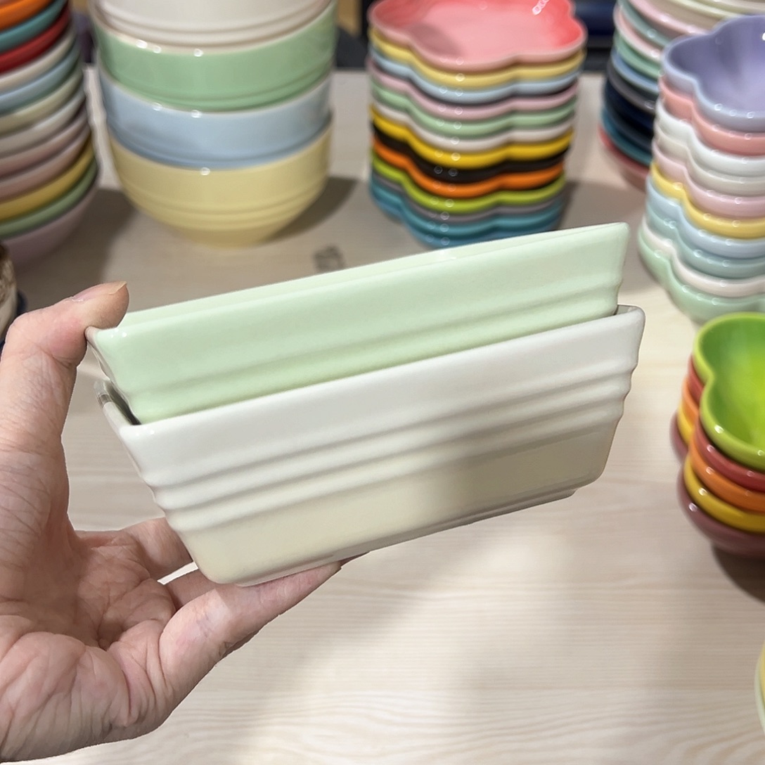 陶瓷 +++四方晚 抹茶绿 奶白色