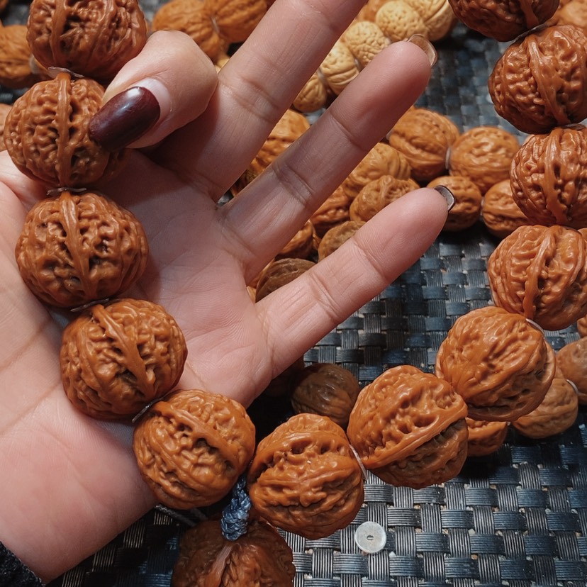 【闪购商品】文玩核桃吊坠付***9粗筋八棱