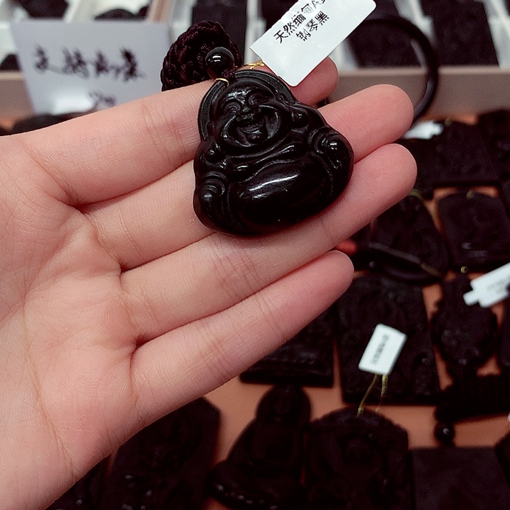 颈饰未镶嵌翡翠天然a货钢琴黑特色题材挂件