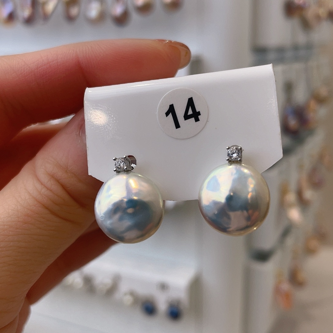 淡水珍珠天然珍珠巴洛克银S925镶嵌