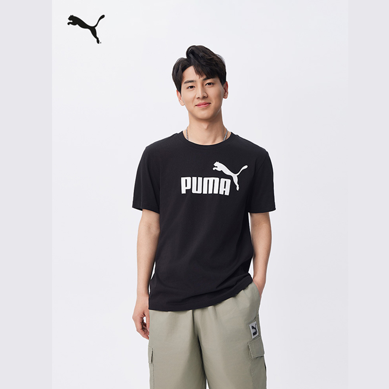 PUMA/彪马情侣款短袖男女同款休闲舒适T恤688958-01-16 845575-02
