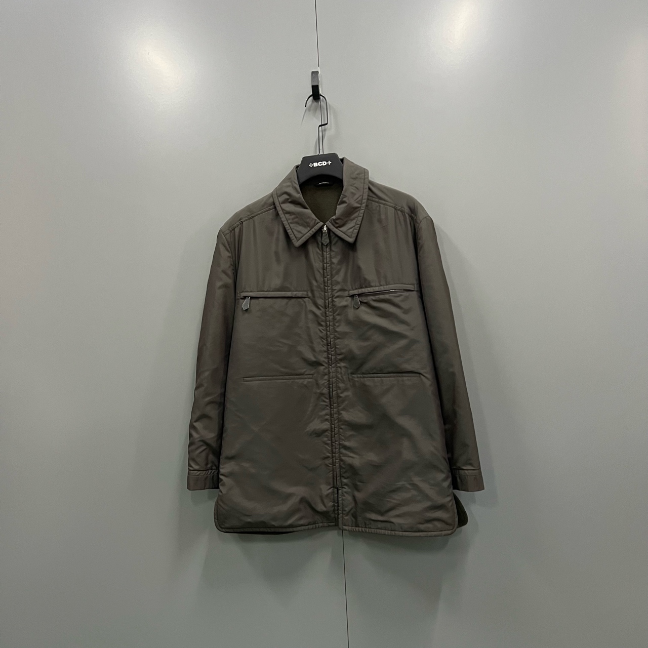 95新 Hermes/爱马仕 c216 翻领拉链口袋夹克 50码/ fg208276