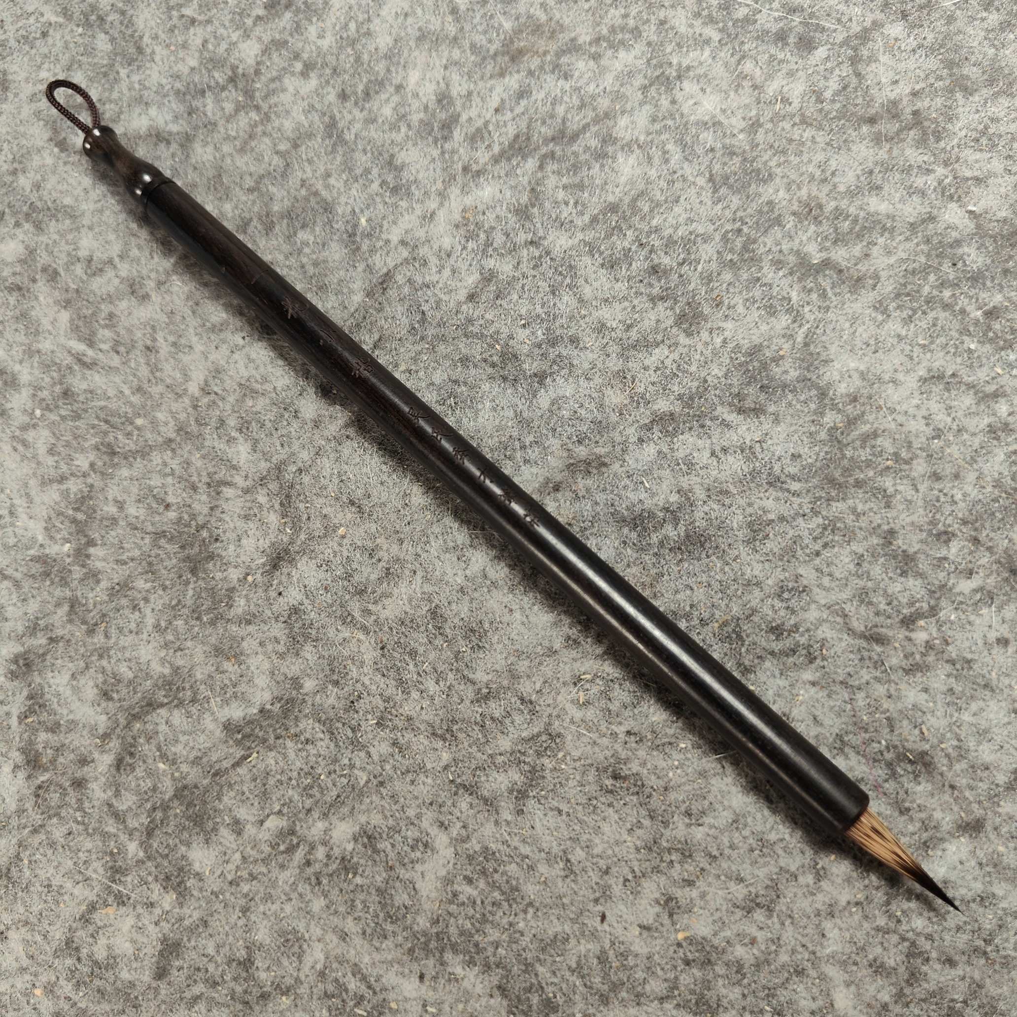 （一花小楷）兔豪黑尖小楷毛笔抄经笔勾线瘦金体毛笔工笔画出锋2.0