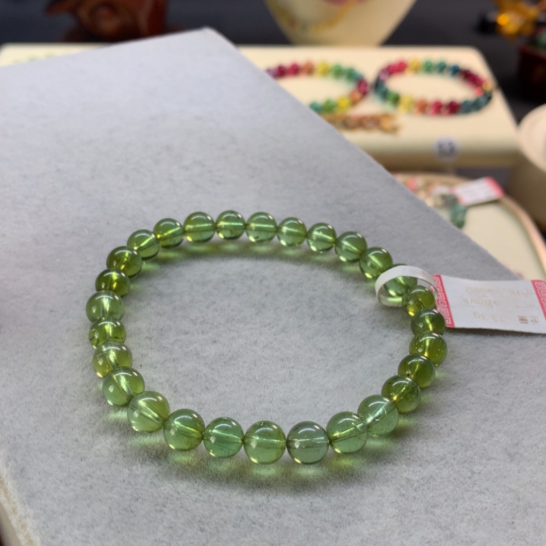 【闪购商品】未镶嵌手链碧玺绿色单圈6.8