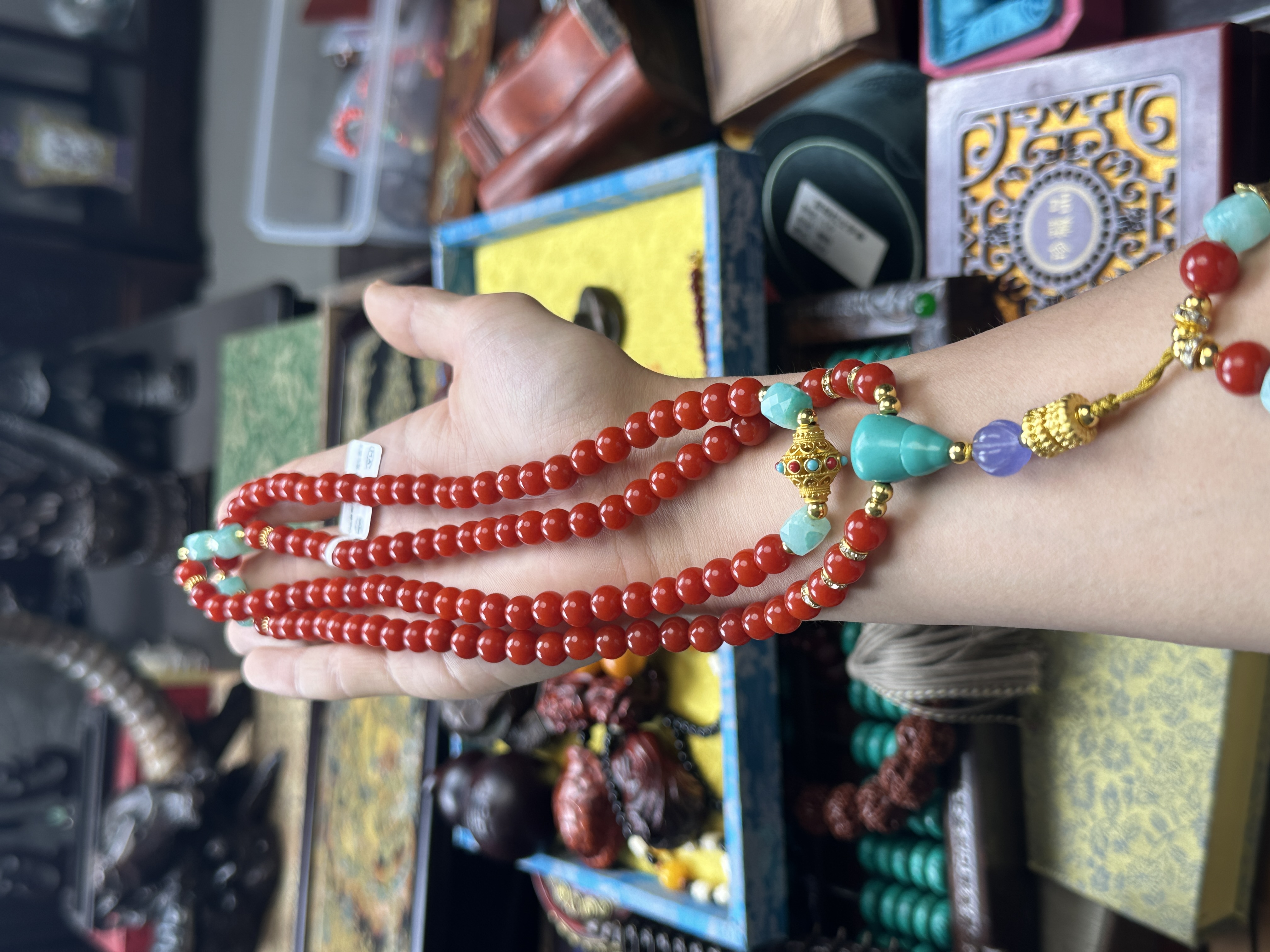 【闪购商品】天然原矿玛瑙108...