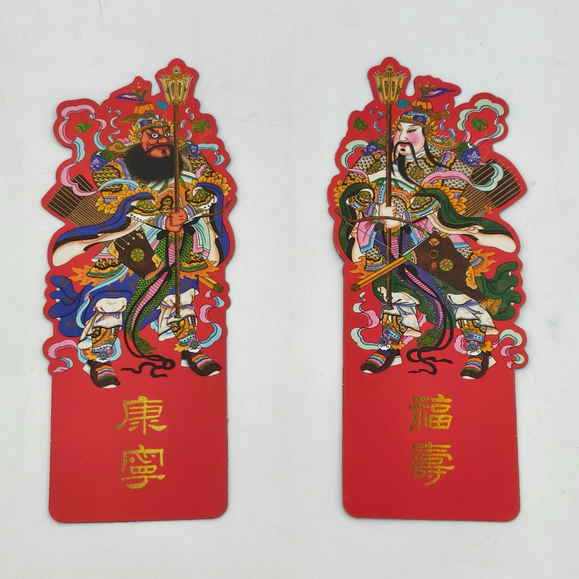 天津杨柳青特色春节传统门神喜庆年画冰箱贴