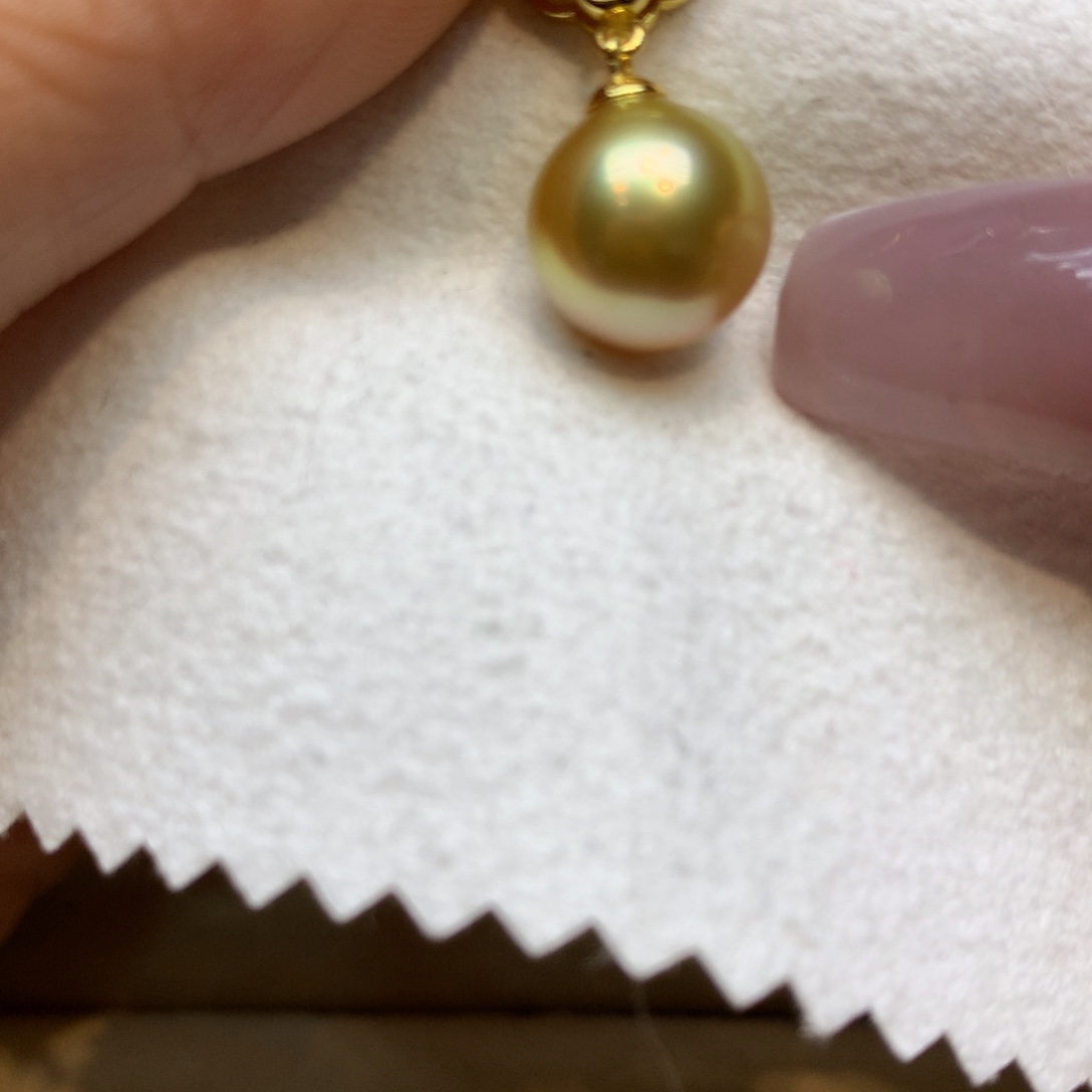 颈饰银S925镶嵌海水珍珠