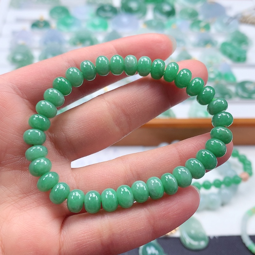 【闪购商品】翡翠手链未镶嵌缅甸天然翡翠