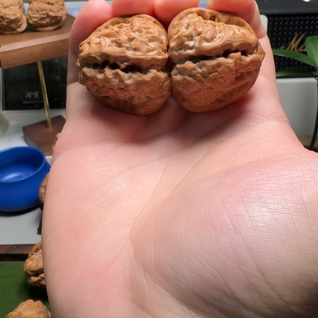 見***山吊坠文玩核桃择真严选36延庆S级八腿八眼四开背