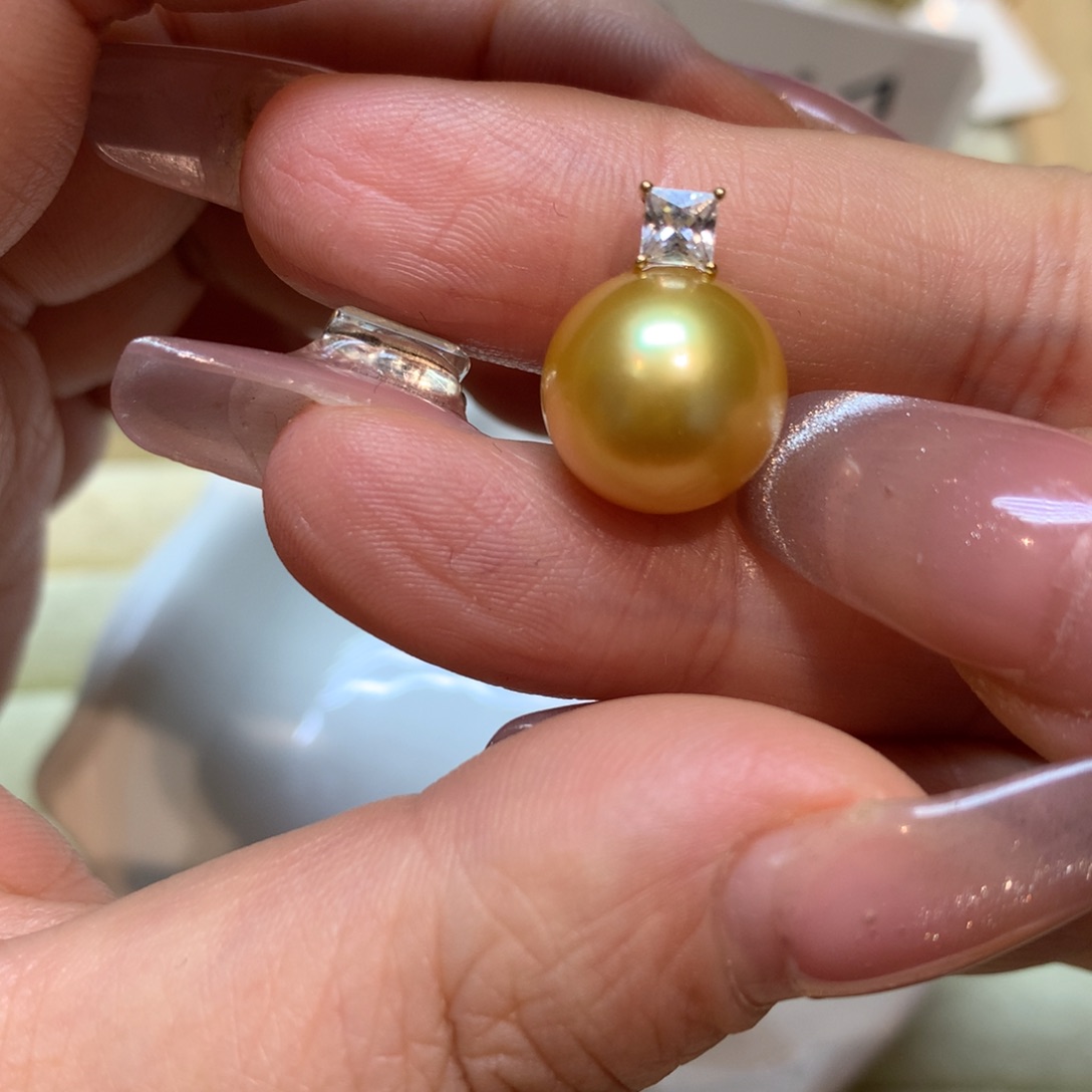 海水珍珠颈饰14K金镶嵌