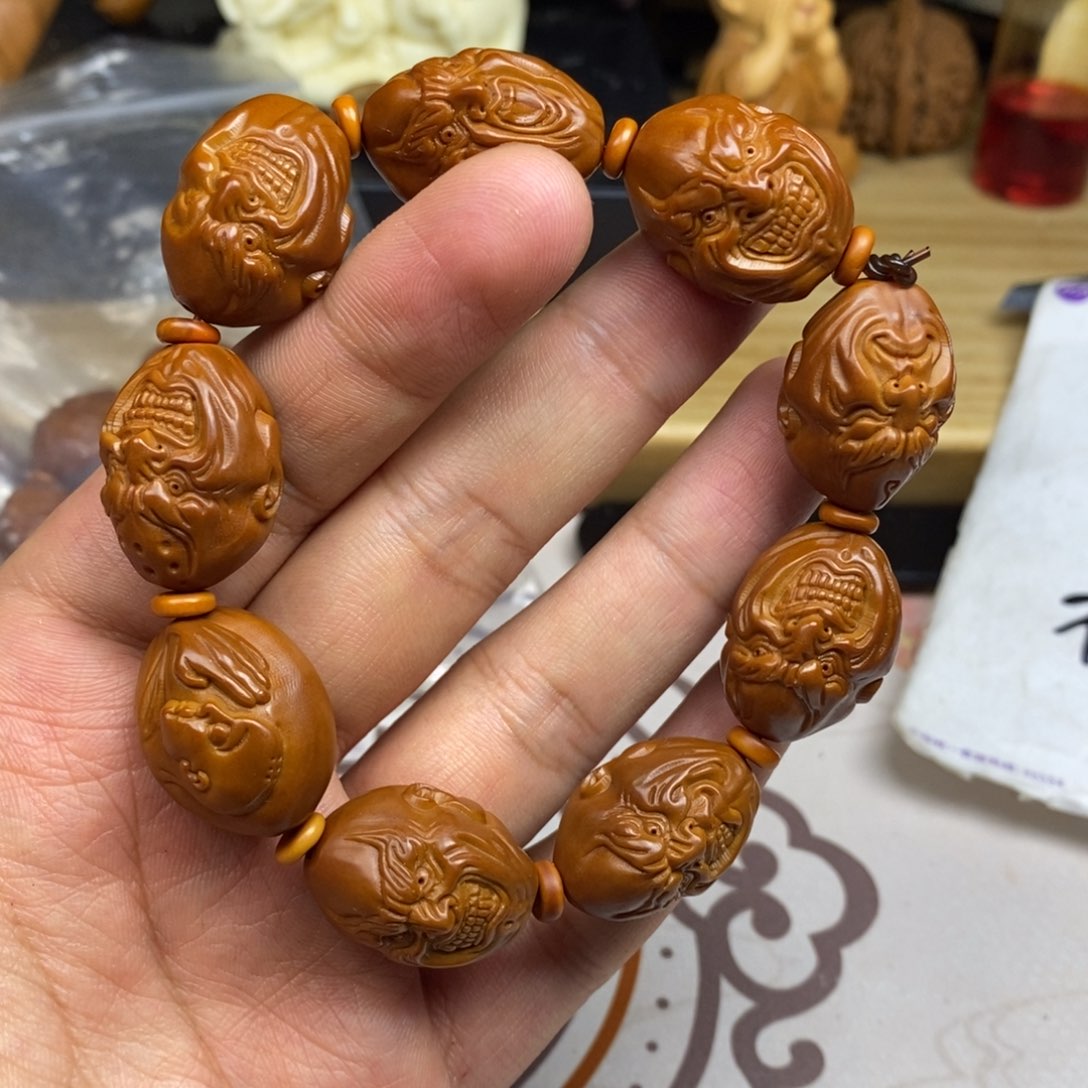 橄榄核手串/手链橄榄核雕刻工艺宇