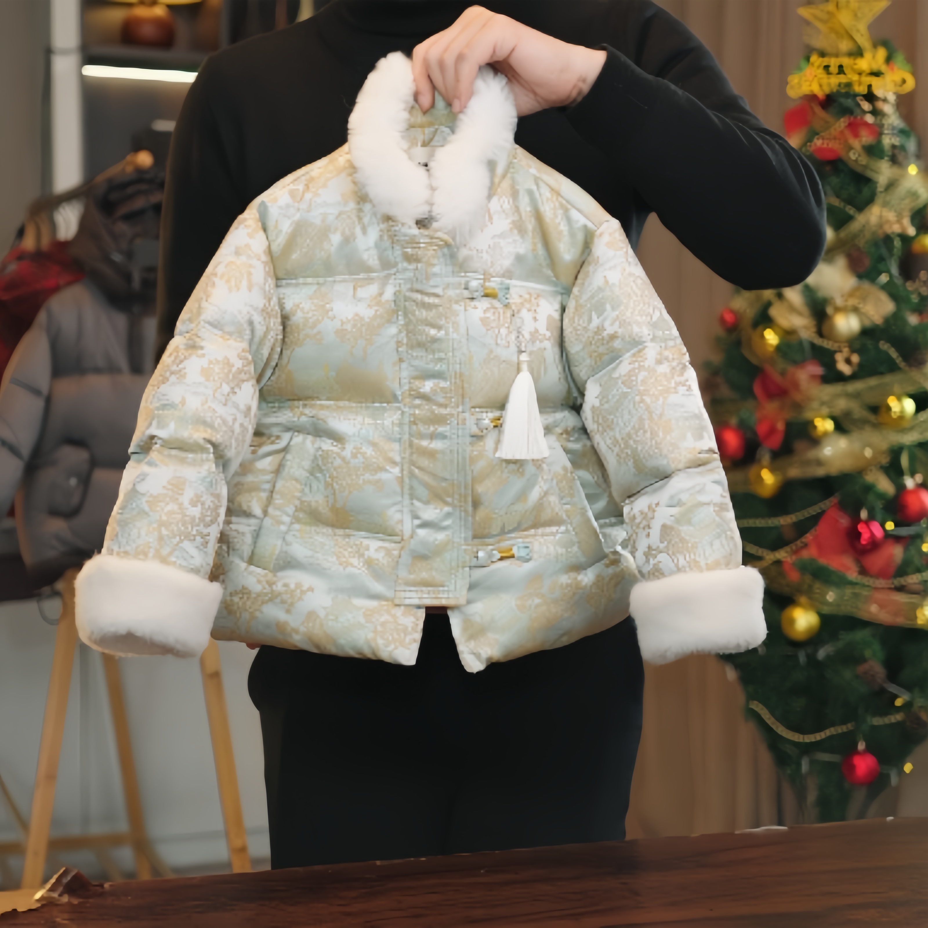 儿童拜年服冬季2024新款儿童新中式唐装国风加厚保暖宝宝棉衣外套