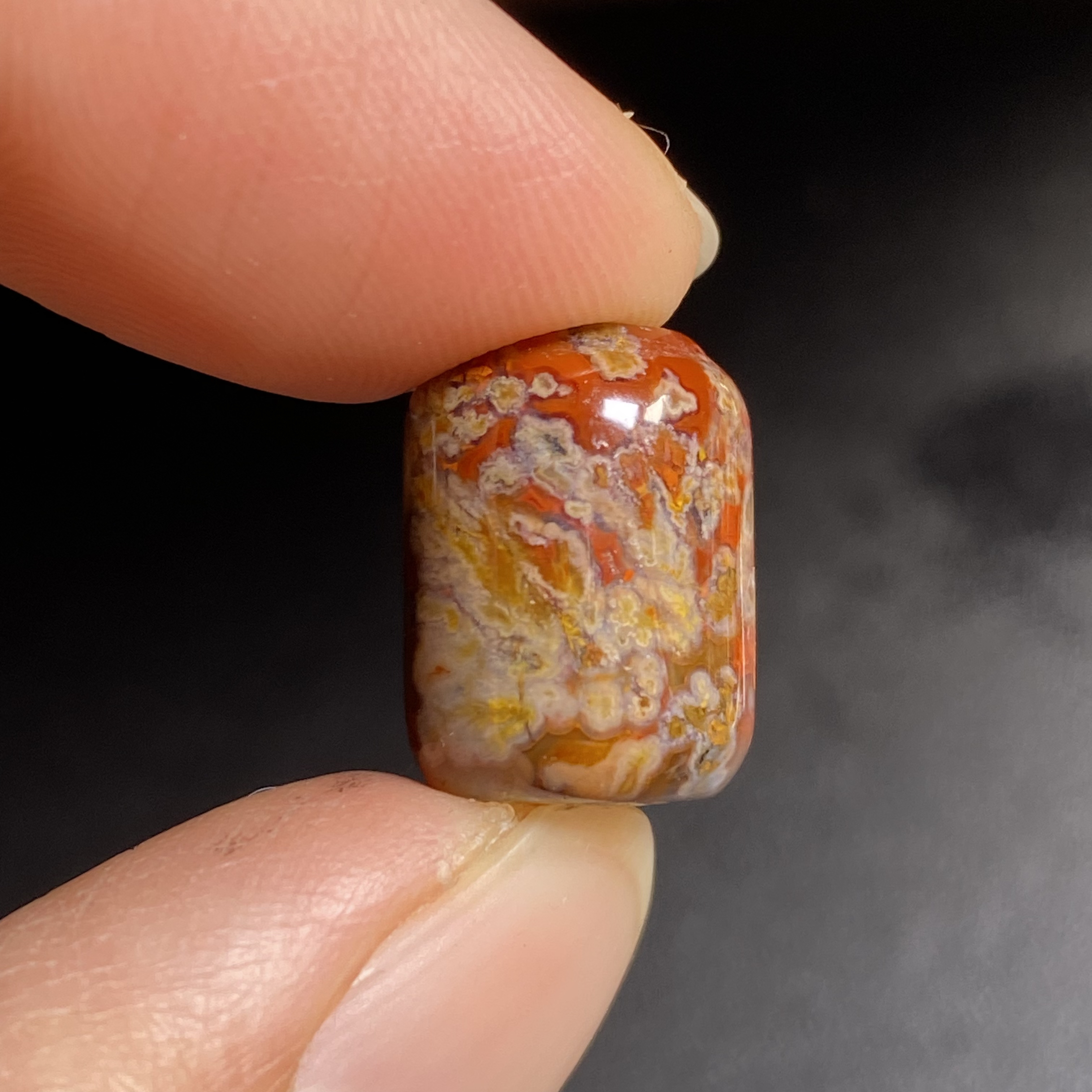 天然战国红玛瑙草花桶珠转运珠12×16配珠134号