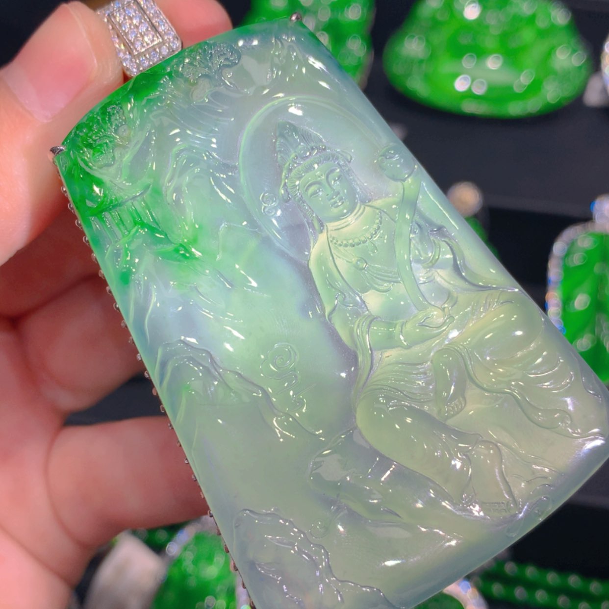 【闪购商品】翡翠颈饰银S925镶嵌313555655