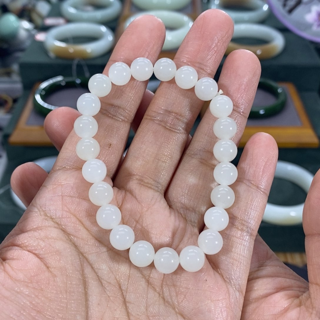 和田玉（糖玉）手链未镶嵌