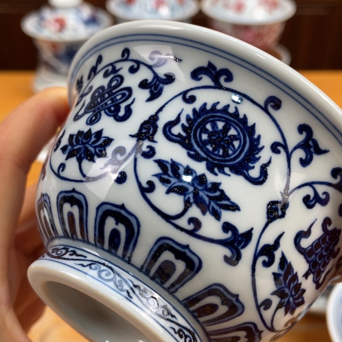 手绘现代茶具非古董