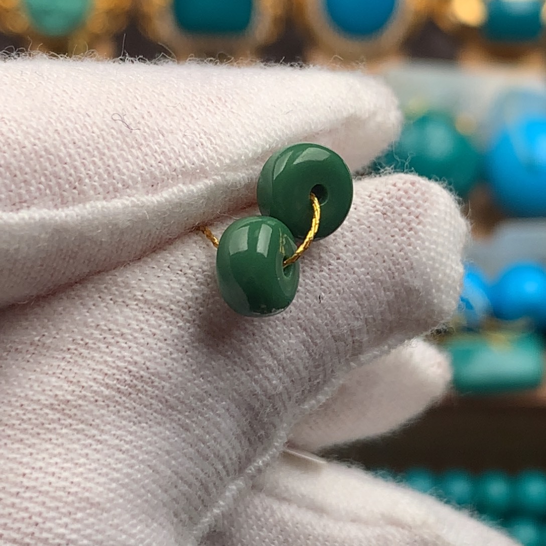 绿松石未镶嵌发饰6mm