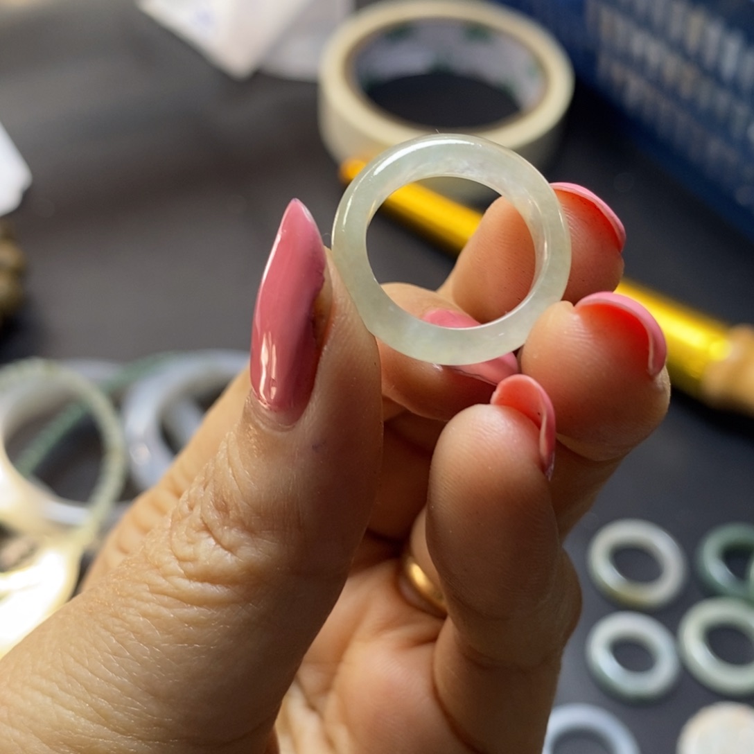 定制翡翠未镶嵌戒圈ka 9