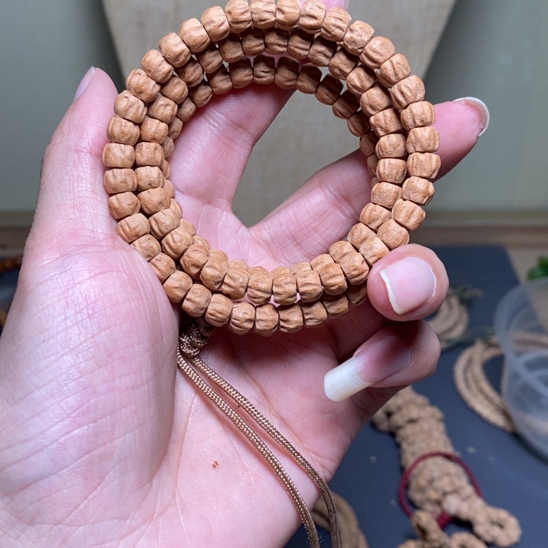 柏香籽/百香籽吊坠7➕红皮莲花桩鬼脸