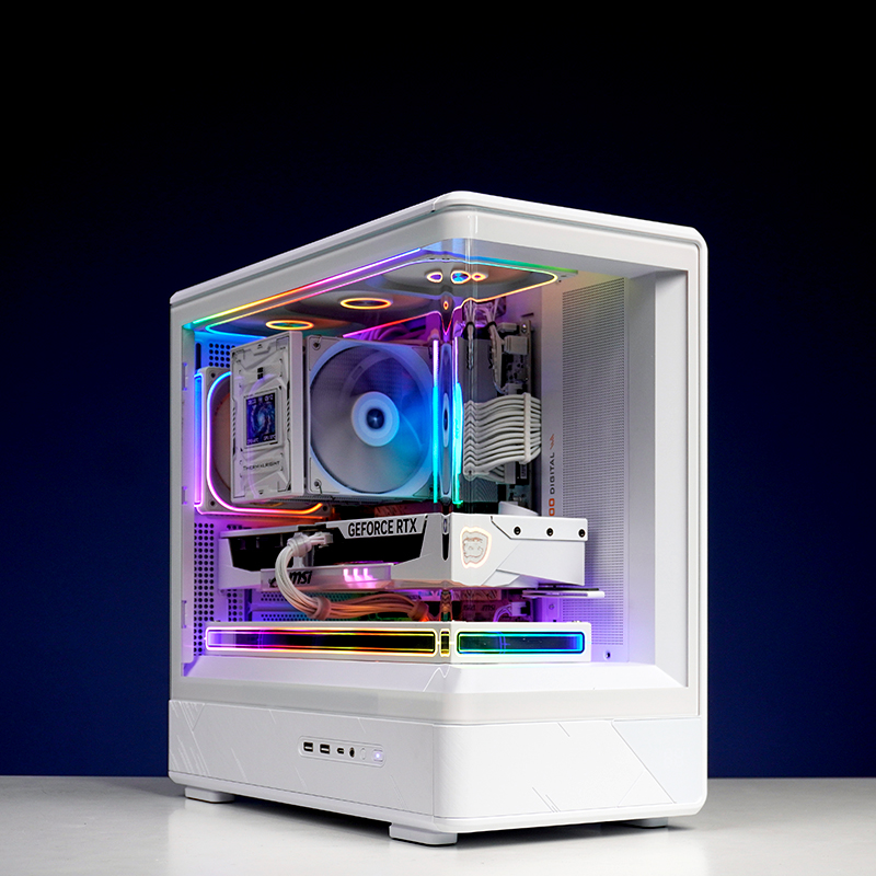 无立柱曲面海景房微星RTX5070魔龙AMD锐龙9700X电竞游戏电脑主机
