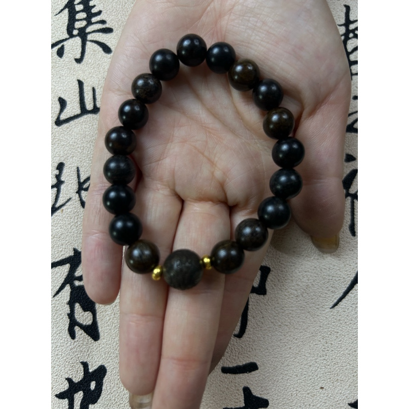 沉贵宝圆珠带雕刻v186