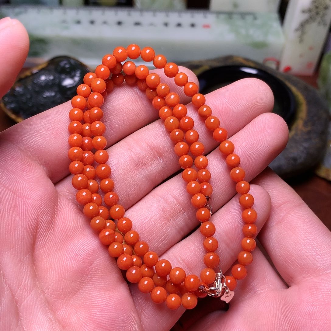 南红玛瑙手链未镶嵌