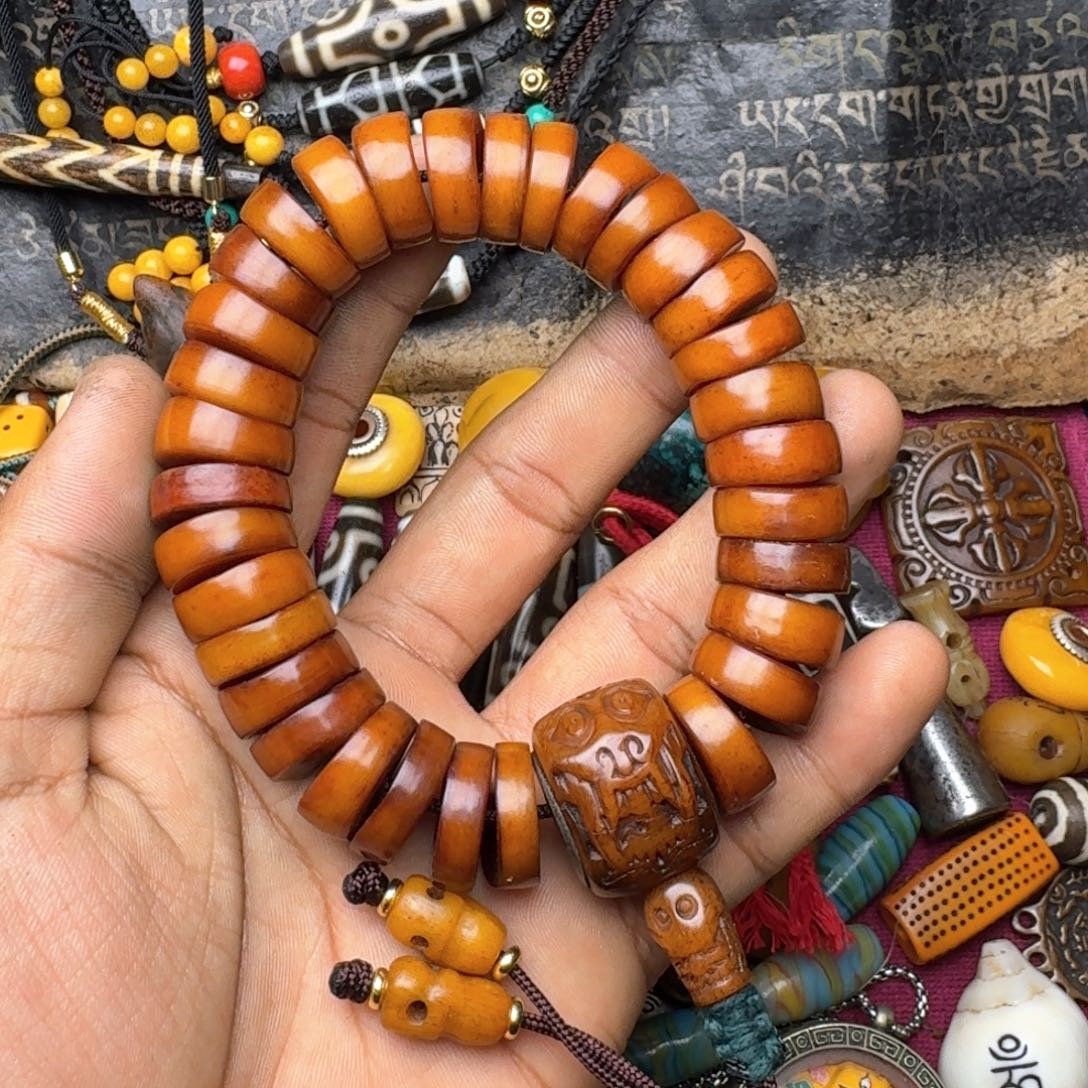金刚菩提手串牦牛骨