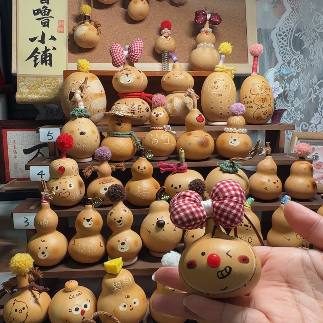 蝴蝶结小葫芦包挂