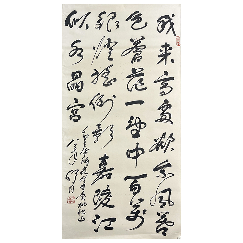 B-1452舒同136*69托裱拖表书法