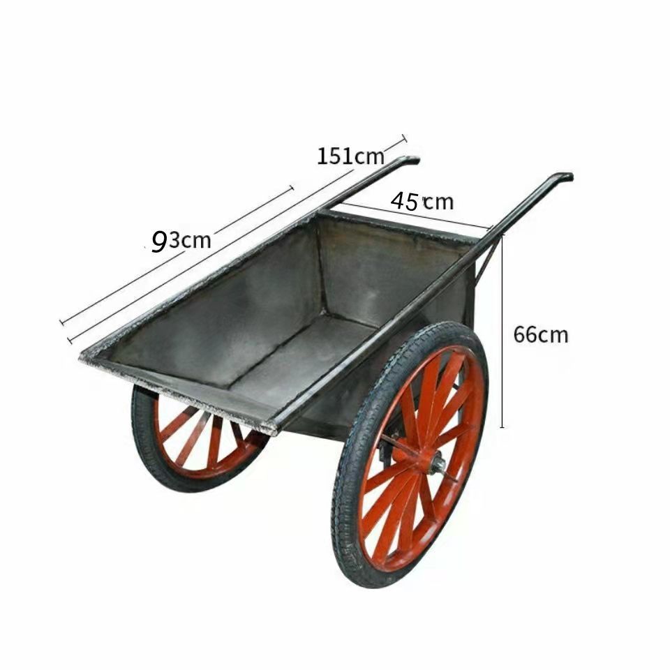 新疆西藏包邮包邮工地2轮推车翻斗车建筑灰斗车砂浆车劳动车家用