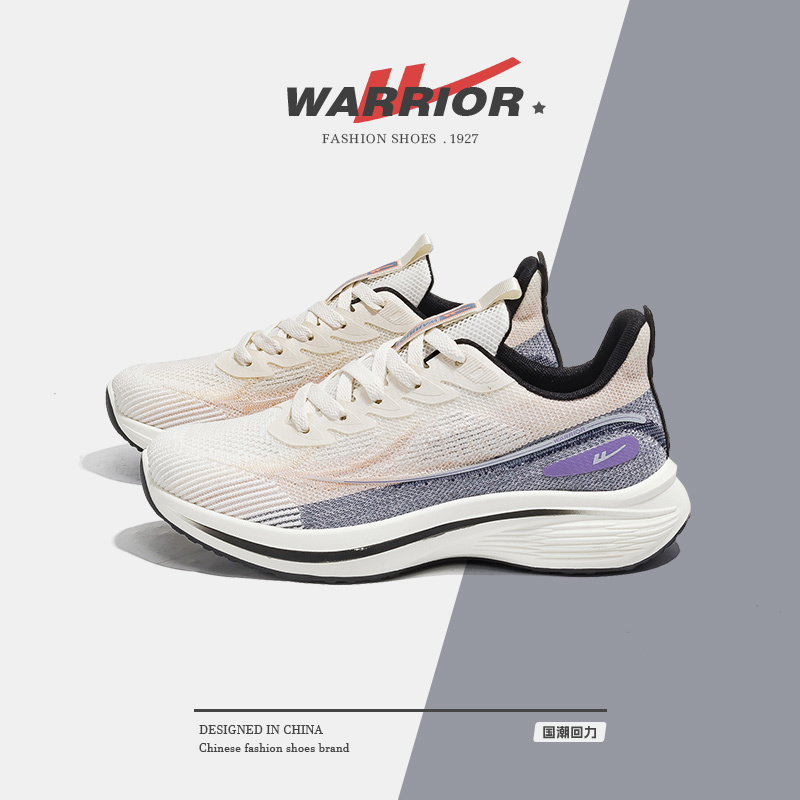 Warrior/回力新款休闲夏季透气软底跑步鞋轻便运动鞋适合通勤穿着