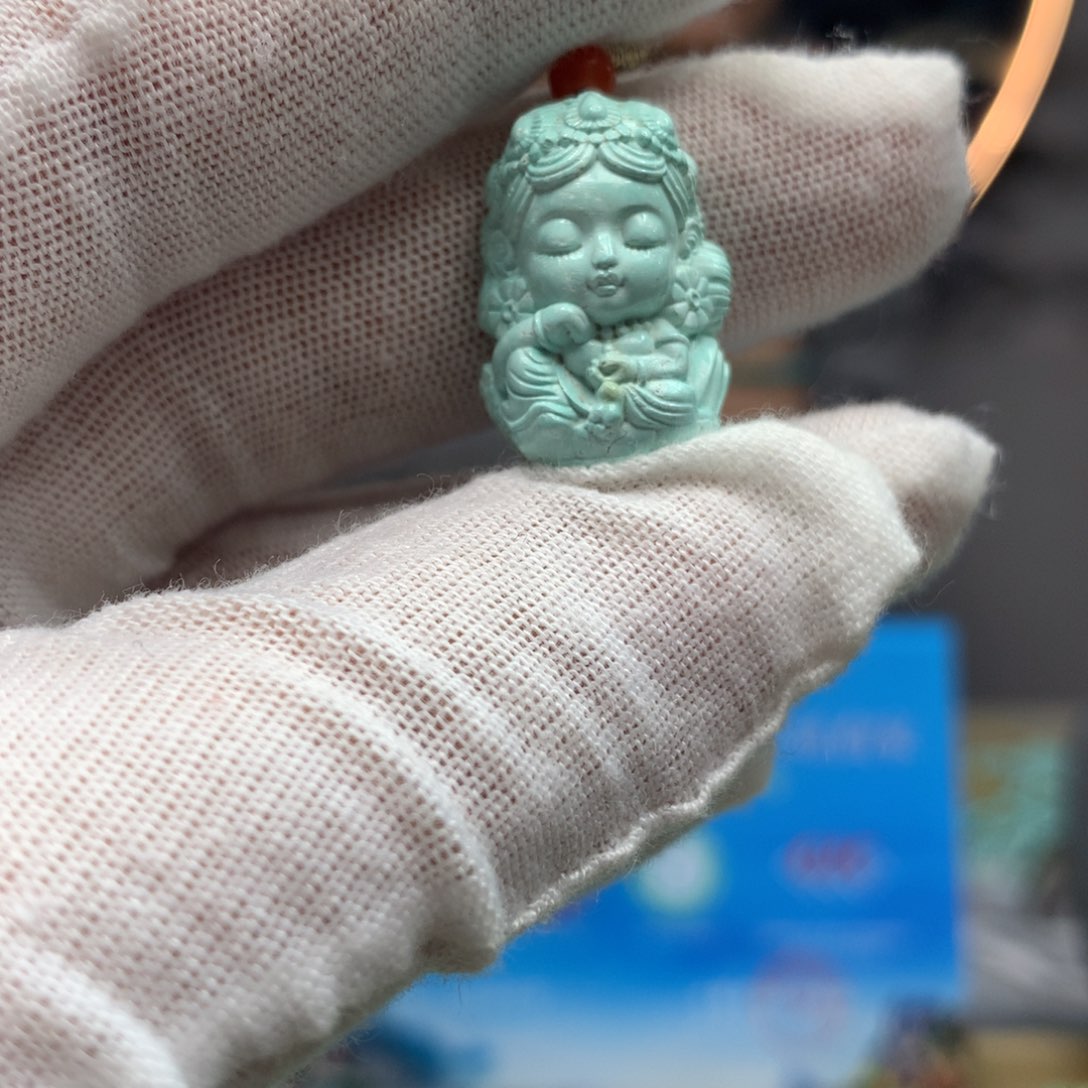 绿松石挂件未镶嵌