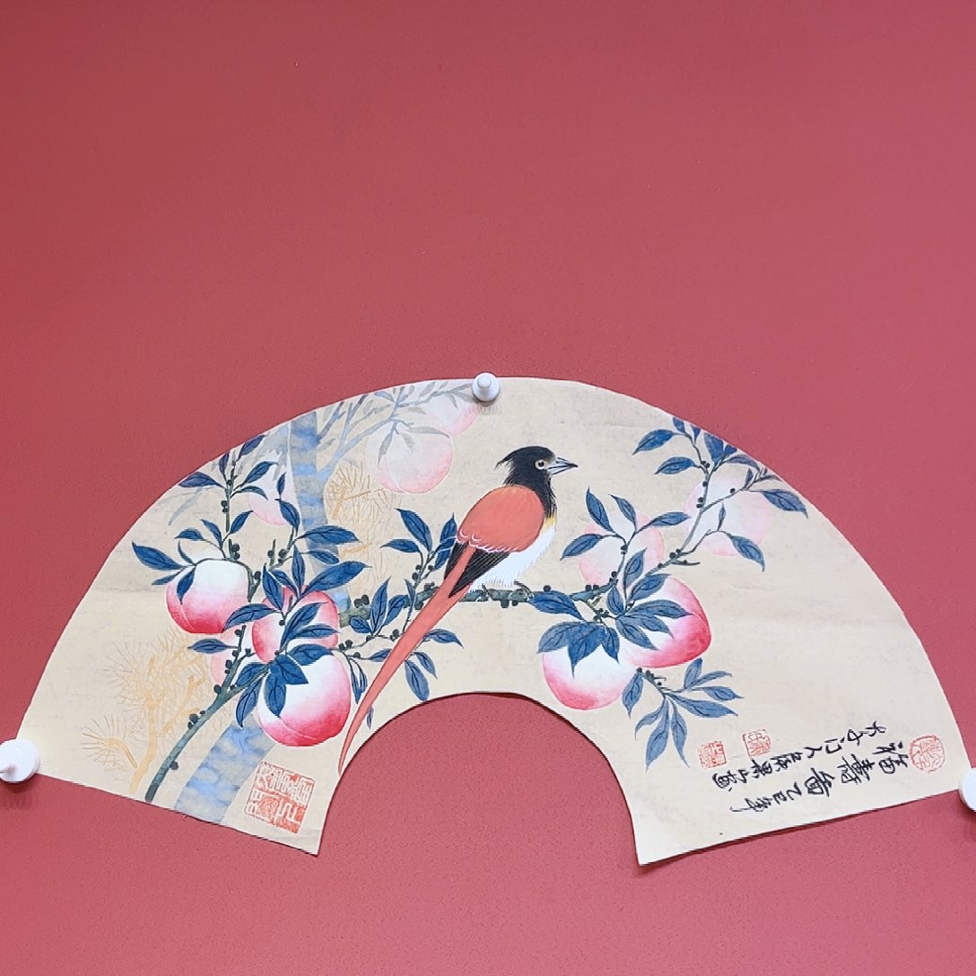 国画侯果山老师亲笔手绘作品朵 