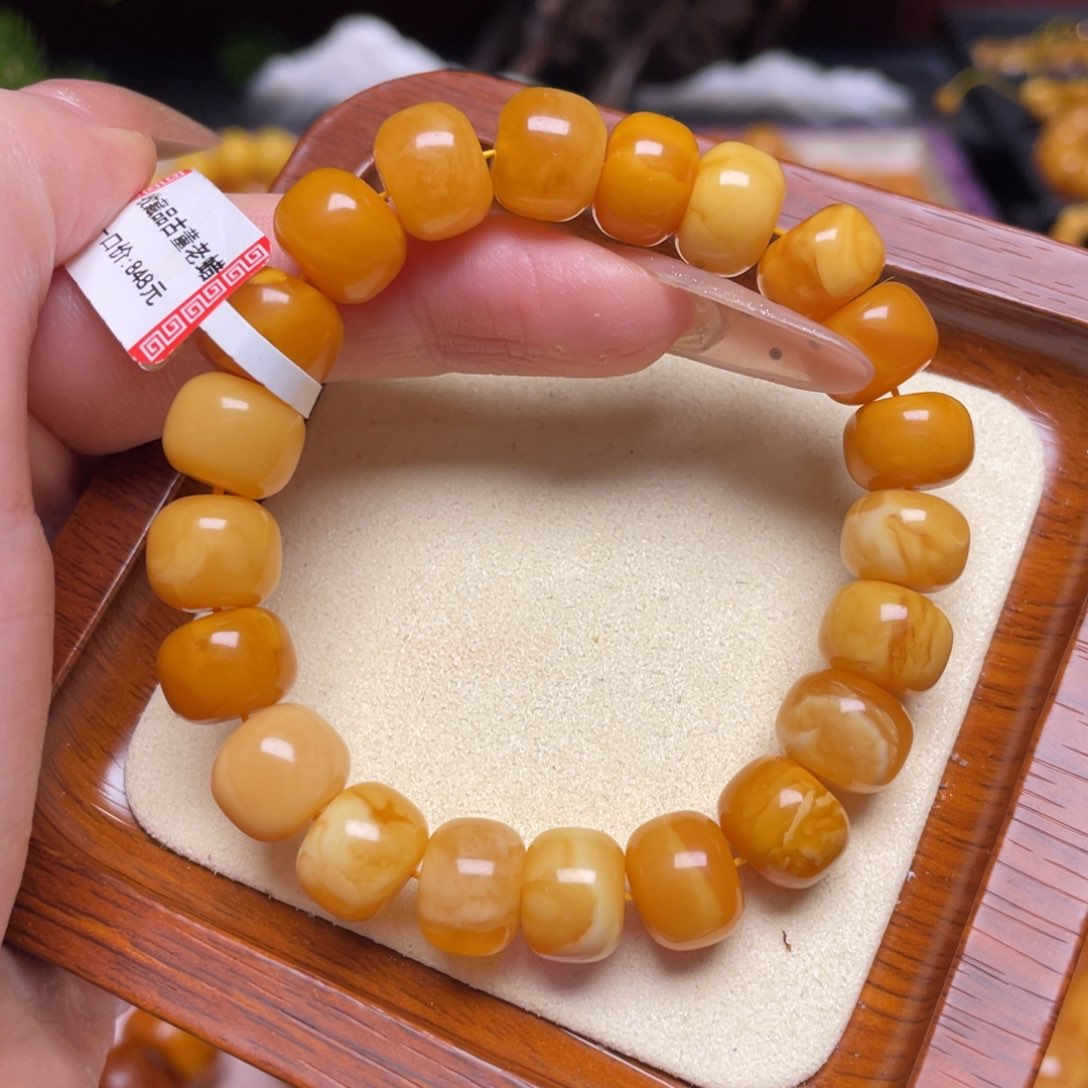蜜蜡手链未镶嵌手串