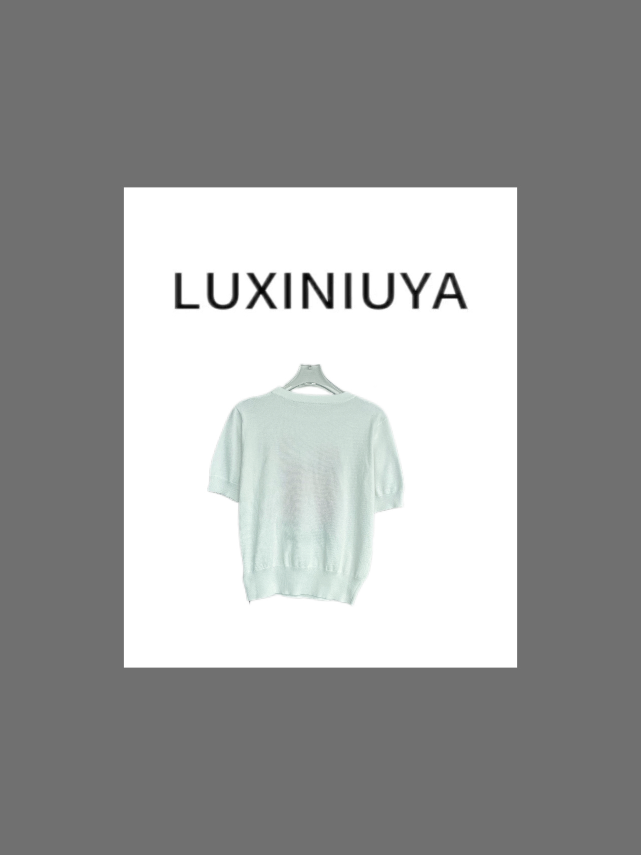 【LUXINIUYA】25年流行系列！设计感长腿猫针织衫T恤#CX3114