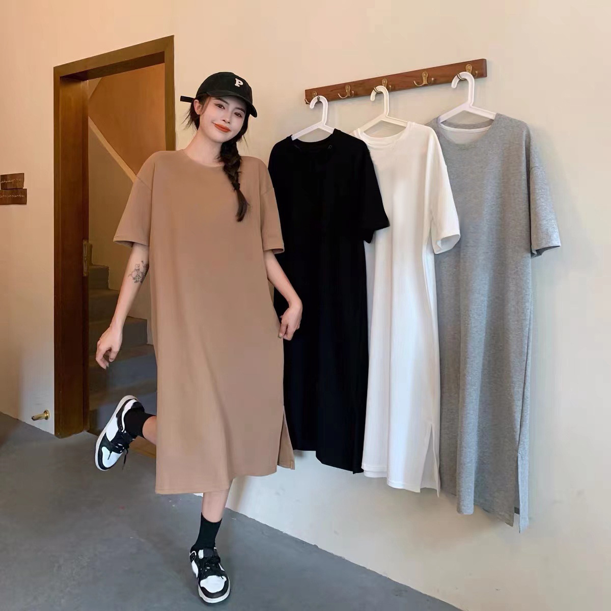 冰丝夏季吊带连衣裙A34