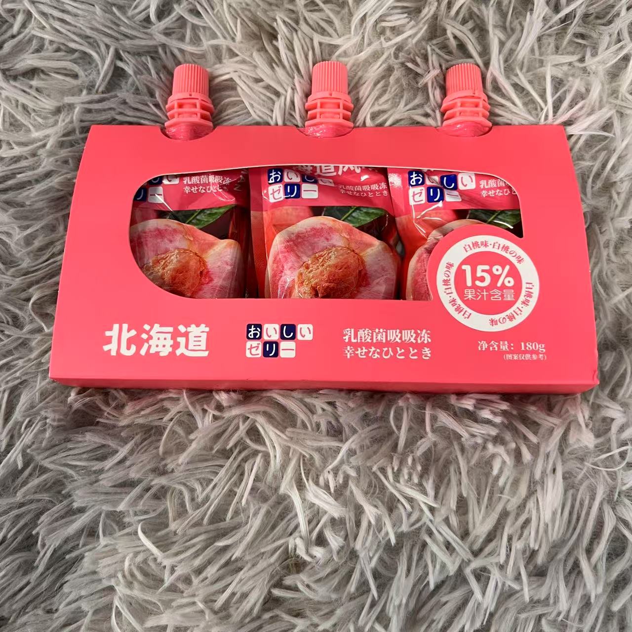 北海道风味乳酸菌吸吸冻(白桃味)