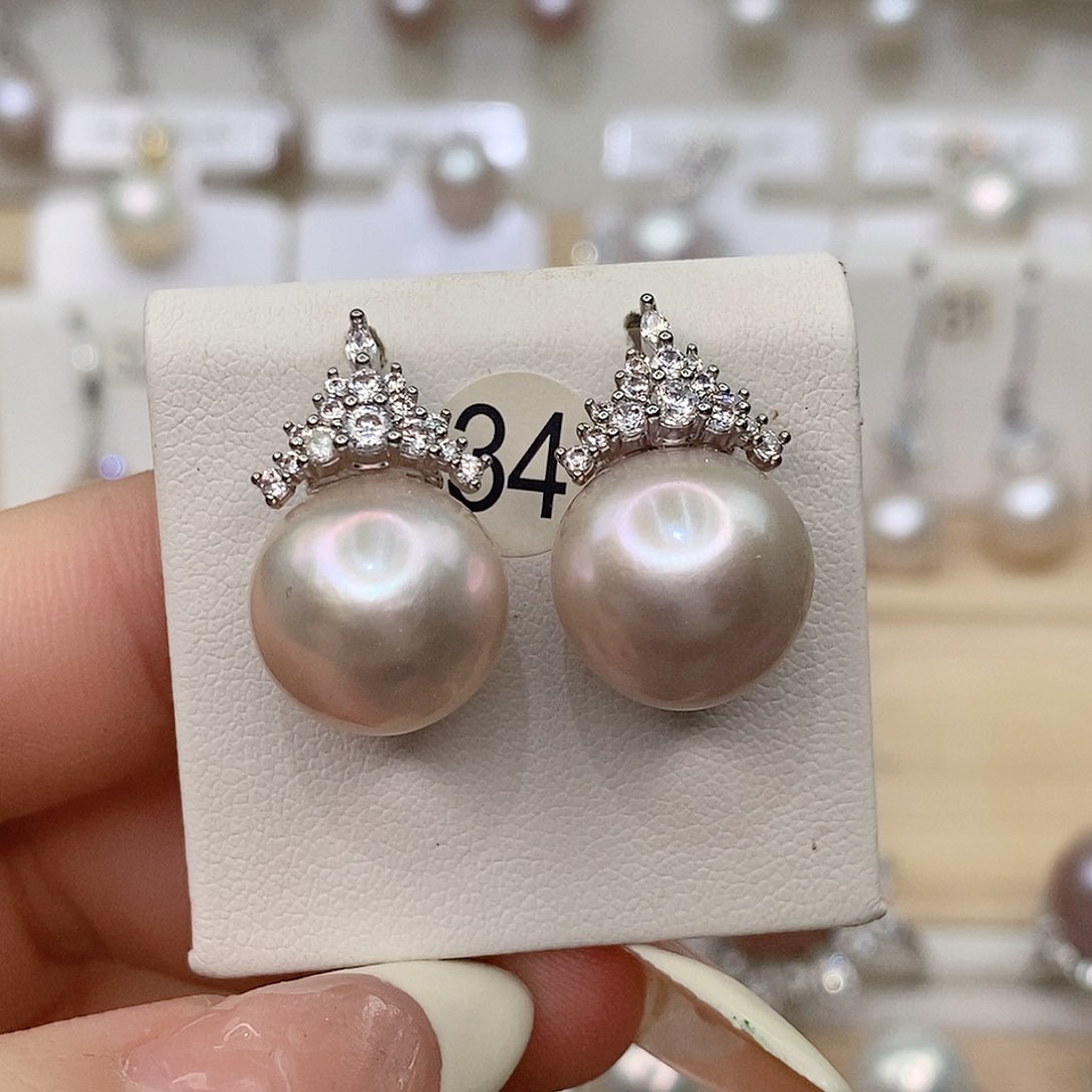 淡水珍珠银S925镶嵌颈饰哈***哈