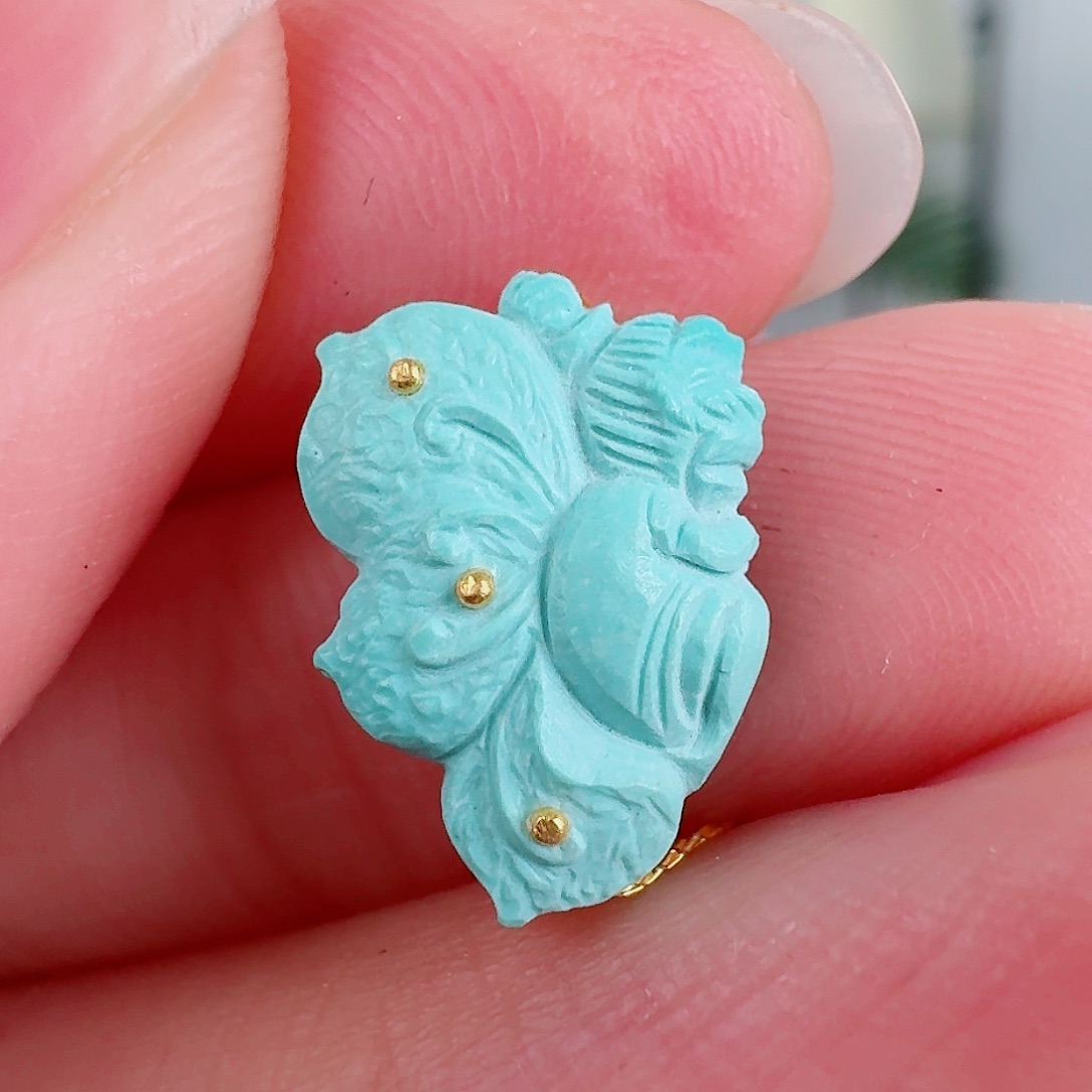 未镶嵌绿松石珠宝奇石