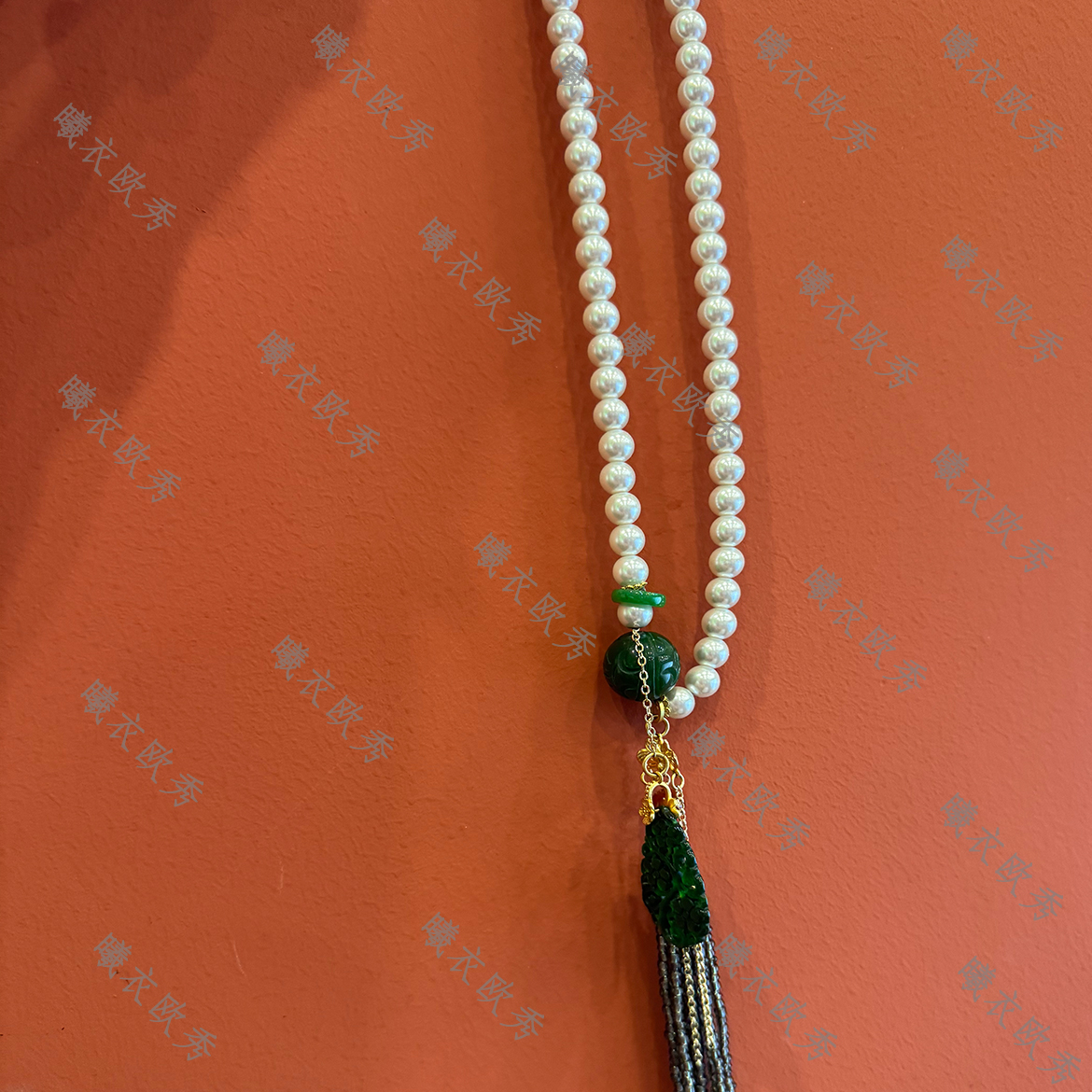 非金属布艺项链 辰曦同款【双喜】项链