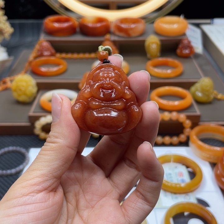石英质玉（黄龙玉）合金手镯