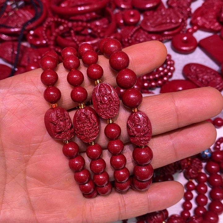 天然辰砂紫金砂本命佛手串