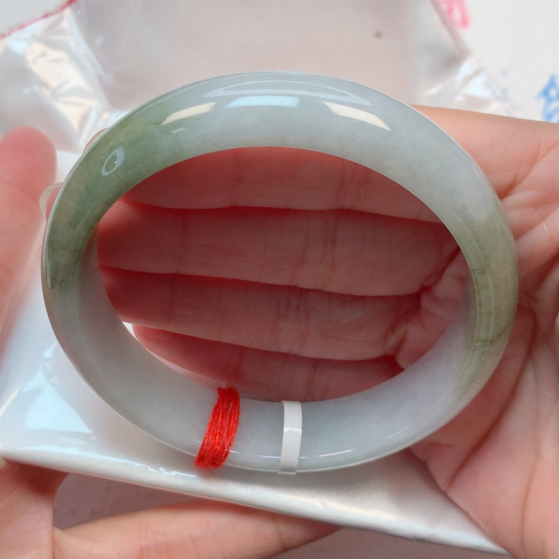 翡翠手镯未镶嵌60.9圈 轮胎镯 福利放漏