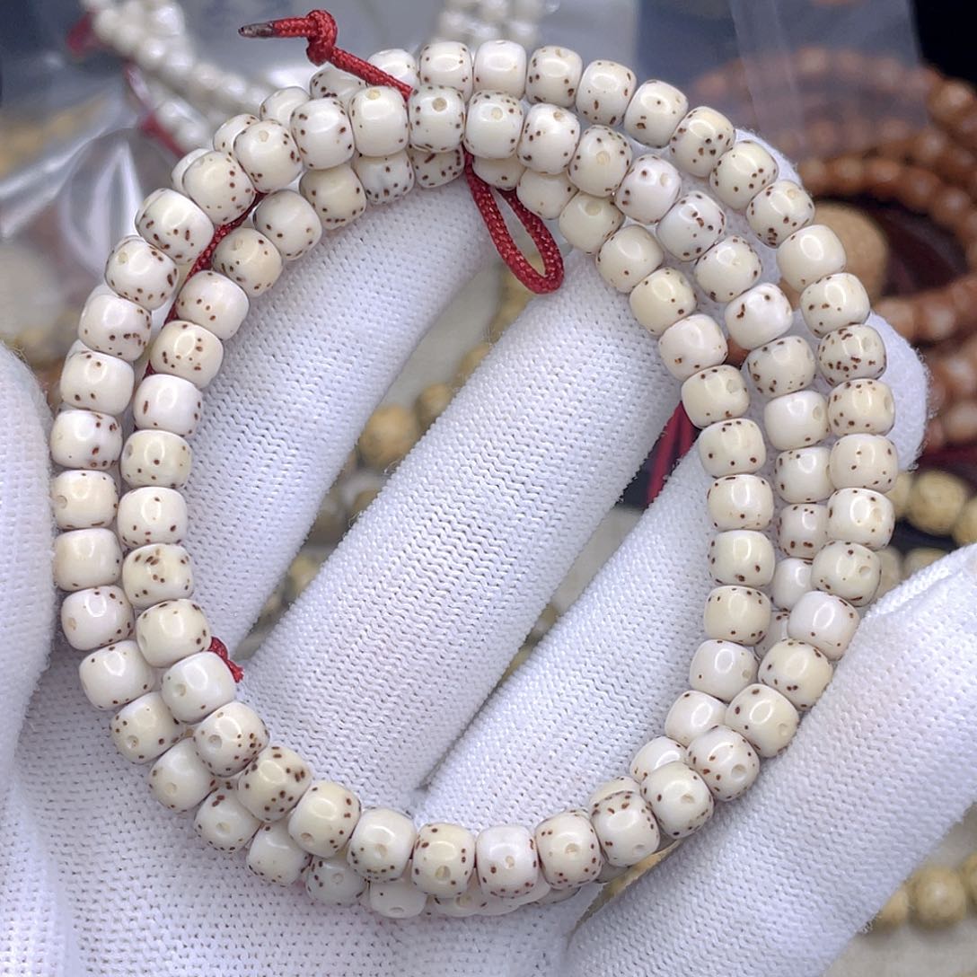 星月菩提吊坠高*顺5x6半壁留白108