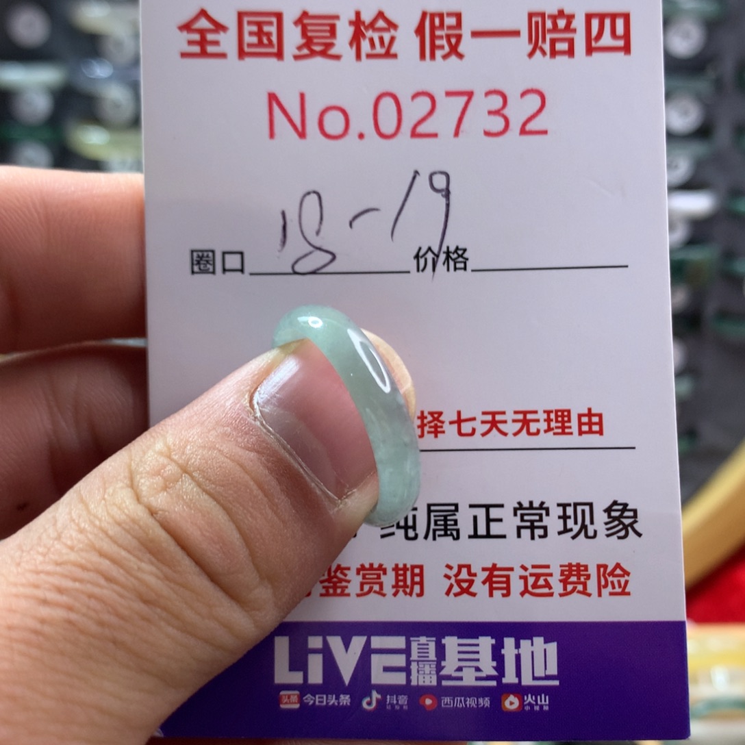 翡翠未镶嵌戒圈天然翡翠